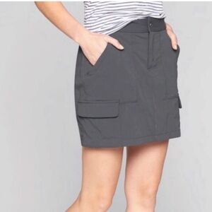 Dark Grey Athleta Trekkie Cargo Skirt